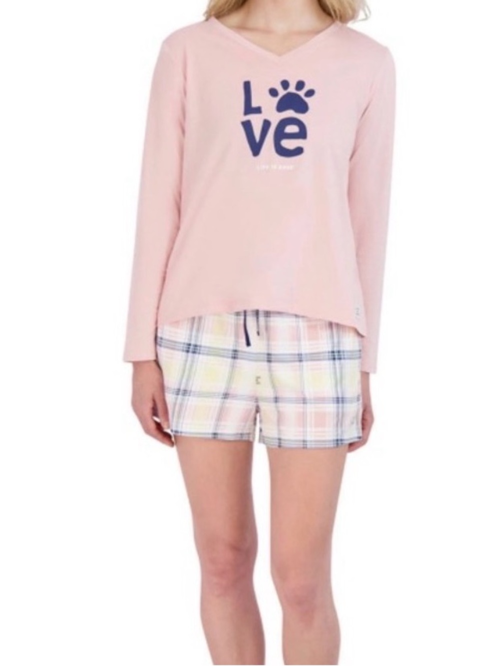 Life Is Good Pink Sleep Set. NEW